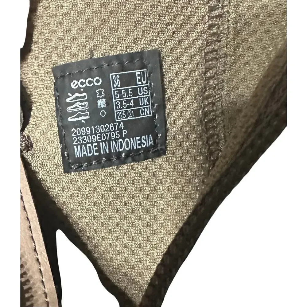 ECCO DRESS CLASSIC 35MM BUCKLE, TAUPE NUBUCK, 5-5.5 US/ 36 EU